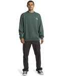 The Quiksilver Mens DNA Bubble Logo Sweatshirt in Forest