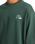 The Quiksilver Mens DNA Bubble Logo Sweatshirt in Forest