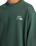 The Quiksilver Mens DNA Bubble Logo Sweatshirt in Forest