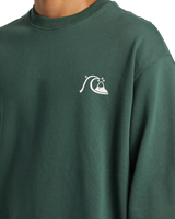 The Quiksilver Mens DNA Bubble Logo Sweatshirt in Forest