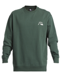 The Quiksilver Mens DNA Bubble Logo Sweatshirt in Forest