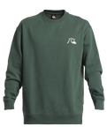 The Quiksilver Mens DNA Bubble Logo Sweatshirt in Forest