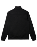 The Quiksilver Mens Keller 1/4 Zip Sweatshirt in Black Heather