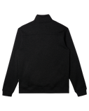 The Quiksilver Mens Keller 1/4 Zip Sweatshirt in Black Heather