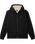 The Quiksilver Mens Keller Zip Sherpa Hooded Jacket in Black Heather