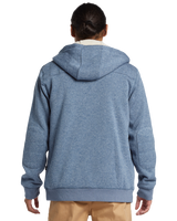 The Quiksilver Mens Cypress Keller Zip Hoodie in Flint Stone Heather