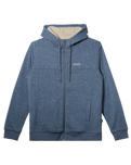 The Quiksilver Mens Cypress Keller Zip Hoodie in Flint Stone Heather