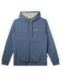 The Quiksilver Mens Cypress Keller Zip Hoodie in Flint Stone Heather