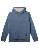 The Quiksilver Mens Cypress Keller Zip Hoodie in Flint Stone Heather