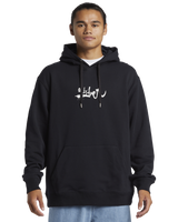 The Quiksilver Mens DNA Impaired Logo Hoodie in Black