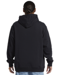 The Quiksilver Mens DNA Impaired Logo Hoodie in Black