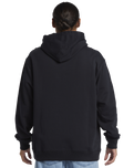 The Quiksilver Mens DNA Impaired Logo Hoodie in Black