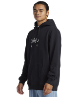 The Quiksilver Mens DNA Impaired Logo Hoodie in Black