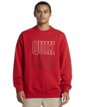 The Quiksilver Mens Griffin Crew Sweatshirt in Salsa