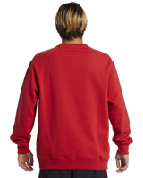 The Quiksilver Mens Griffin Crew Sweatshirt in Salsa