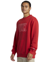 The Quiksilver Mens Griffin Crew Sweatshirt in Salsa