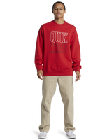 The Quiksilver Mens Griffin Crew Sweatshirt in Salsa