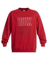 The Quiksilver Mens Griffin Crew Sweatshirt in Salsa