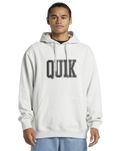 The Quiksilver Mens Griffin Hoodie in White Marble Heather