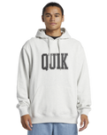 The Quiksilver Mens Griffin Hoodie in White Marble Heather