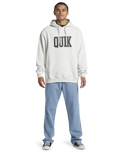 The Quiksilver Mens Griffin Hoodie in White Marble Heather