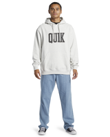 The Quiksilver Mens Griffin Hoodie in White Marble Heather