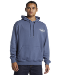 The Quiksilver Mens Omni Sign Hoodie in Vintage Indigo