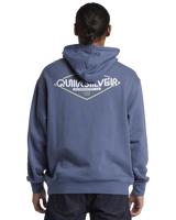 The Quiksilver Mens Omni Sign Hoodie in Vintage Indigo