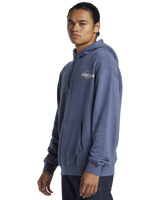 The Quiksilver Mens Omni Sign Hoodie in Vintage Indigo