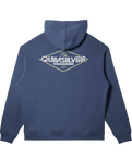 The Quiksilver Mens Omni Sign Hoodie in Vintage Indigo