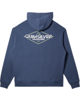 The Quiksilver Mens Omni Sign Hoodie in Vintage Indigo