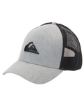 The Quiksilver Mens Grounder Trucker Cap in Heather Grey