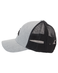 The Quiksilver Mens Grounder Trucker Cap in Heather Grey