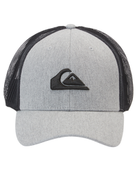 The Quiksilver Mens Grounder Trucker Cap in Heather Grey