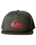 The Quiksilver Mens Foamslayer Trucker Cap in Grape Leaf