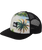 The Quiksilver Mens Emu Coop Trucker Cap in Island Aquifer