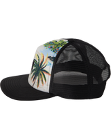 The Quiksilver Mens Emu Coop Trucker Cap in Island Aquifer