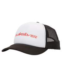 The Quiksilver Mens Omni Trucker Cap in White