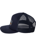 The Quiksilver Mens Slab Drifter Trucker Cap in Blue Nights