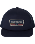 The Quiksilver Mens Slab Drifter Trucker Cap in Blue Nights