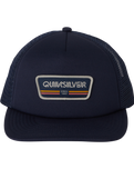 The Quiksilver Mens Slab Drifter Trucker Cap in Blue Nights