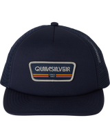 The Quiksilver Mens Slab Drifter Trucker Cap in Blue Nights