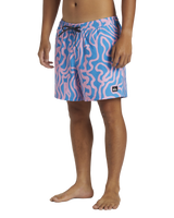 The Quiksilver Mens Surfsilk Volley Shorts in Prism Pink