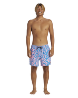 The Quiksilver Mens Surfsilk Volley Shorts in Prism Pink