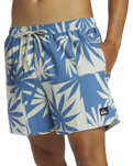 The Quiksilver Mens Everyday Mix Volley Shorts in Star Sapphire