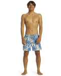 The Quiksilver Mens Everyday Mix Volley Shorts in Star Sapphire