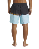 The Quiksilver Mens Everyday Wordblock Volley Shorts in Tarmac