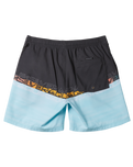The Quiksilver Mens Everyday Wordblock Volley Shorts in Tarmac