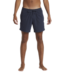 The Quiksilver Mens Everyday Solid Volley Shorts in Dark Navy