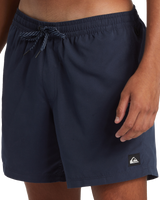 The Quiksilver Mens Everyday Solid Volley Shorts in Dark Navy